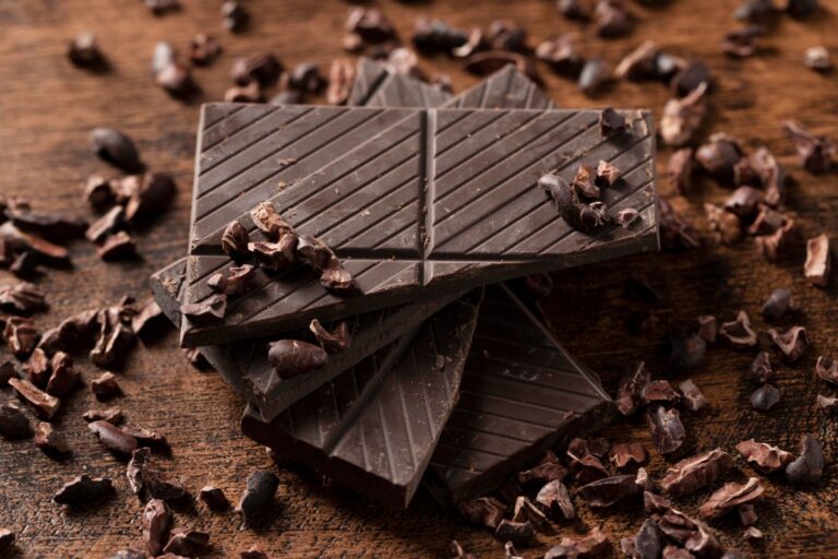 close-up-view-delicious-chocolate-wooden-table